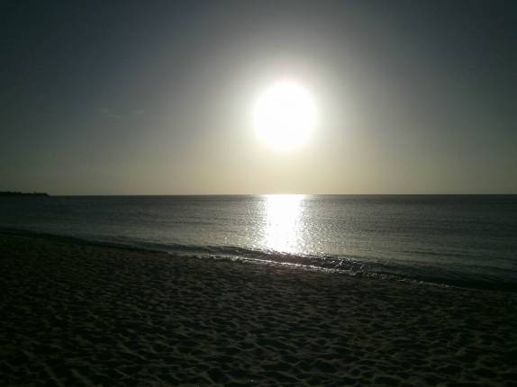 Fim de tarde na praia de Grande Anse, a mais famosa de Granada